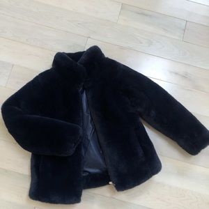 Eddie Pen girls warm soft piuma fur jacket